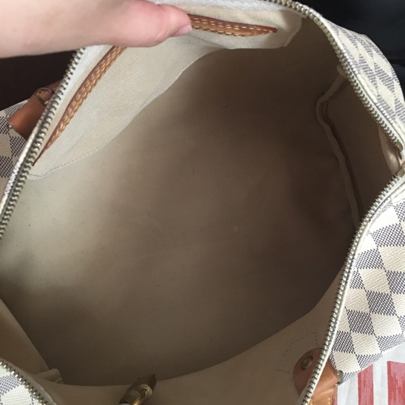 Sold-Louis Vuitton Damier Azur Speedy35 - Picture 7 of 7